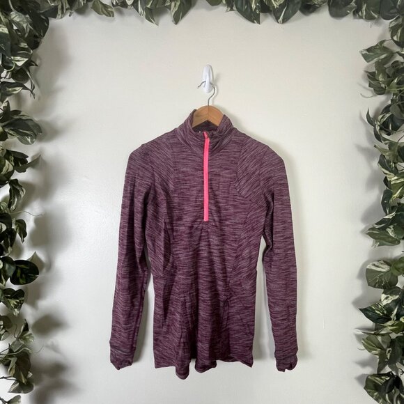 Lululemon Athletic Kanto Catch Me Half Zip Jacket Heathered Drama Women’s Sz 4 - Picture 1 of 9